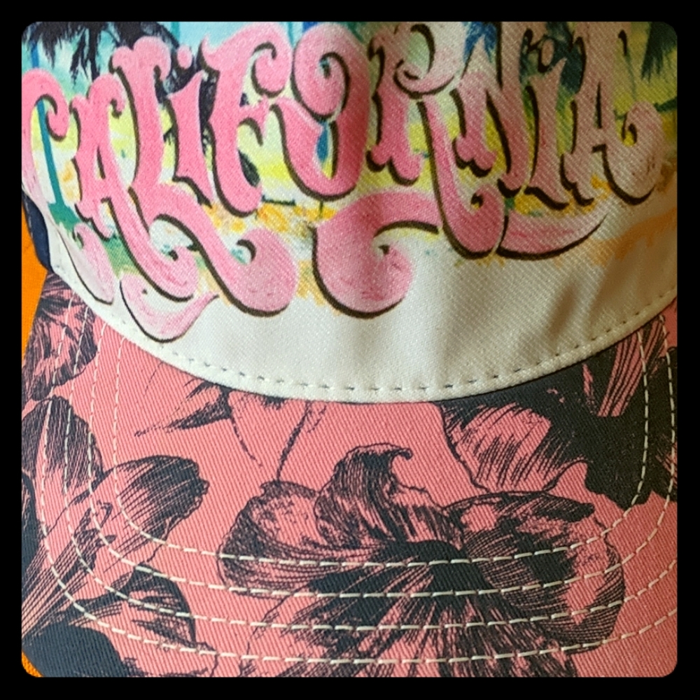 California baseball hat blue / pink